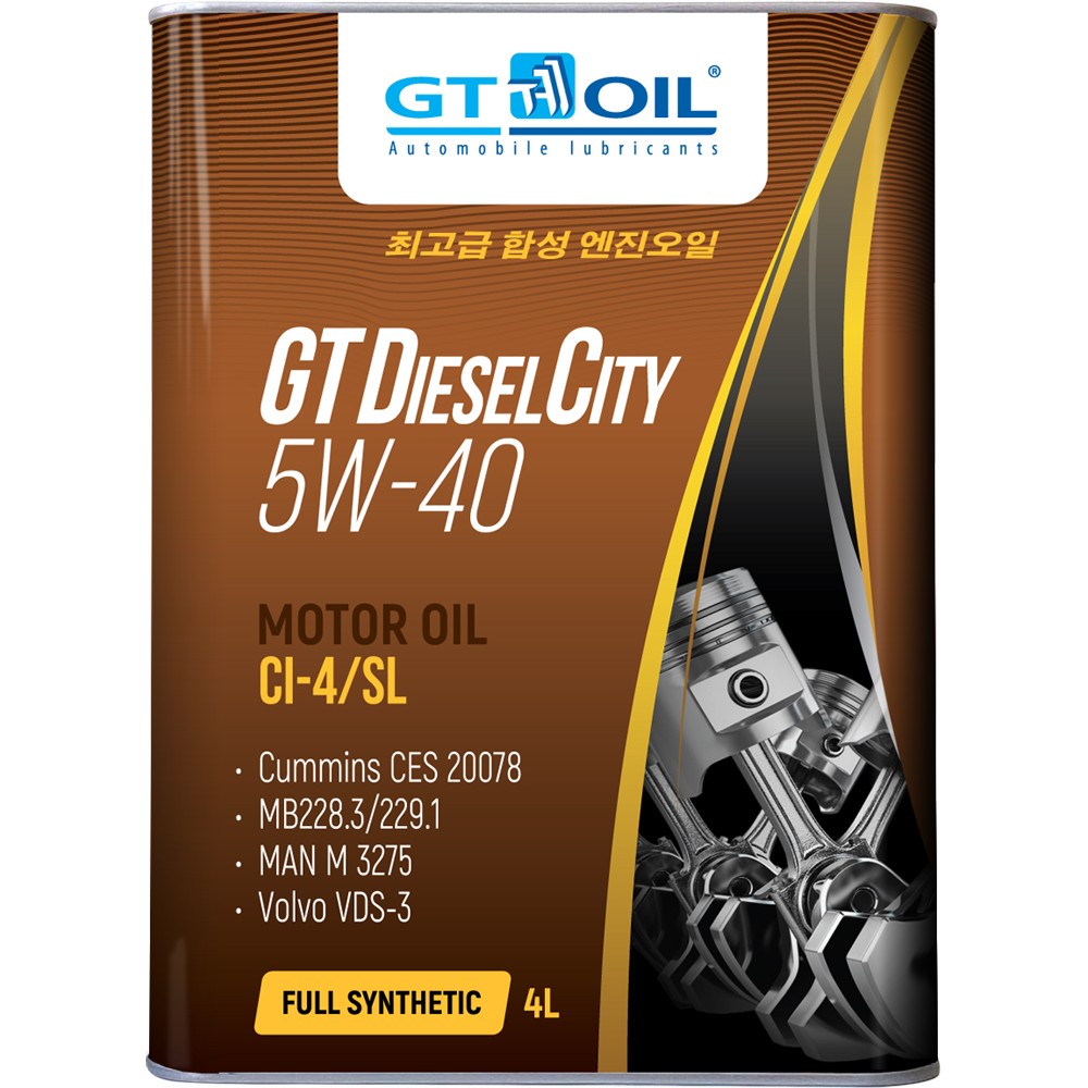 Масло моторное синтетическое GT Diesel City 5W-40, 4л