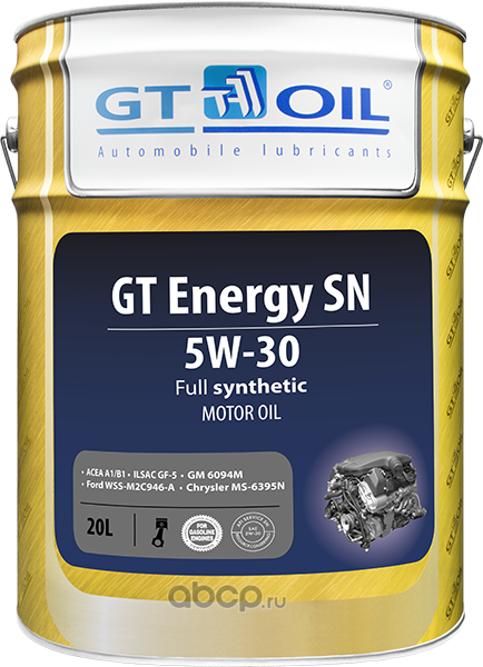 Масло моторное синтетическое GT Energy SN 5W-30, 20л