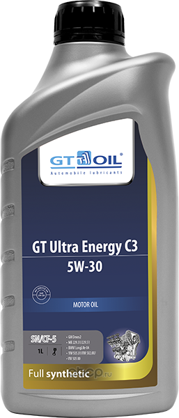 Масло моторное синтетическое GT Ultra Energy C3 5W-30, 1л