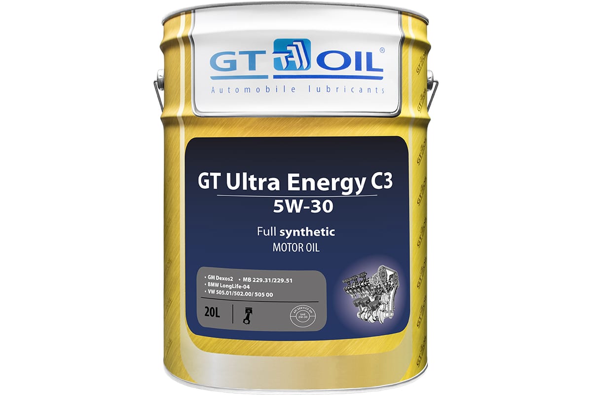 Масло моторное синтетическое GT Ultra Energy C3 5W-30, 20л